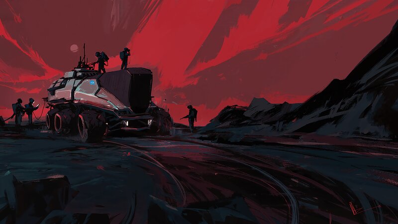 Soldiers on Alien Planet — Red