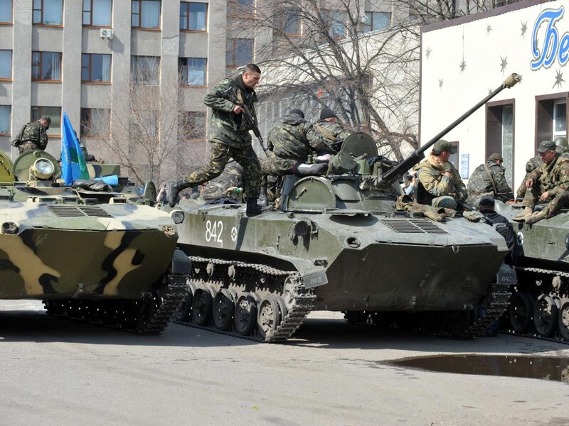 Soldiers on Armored Vehicles