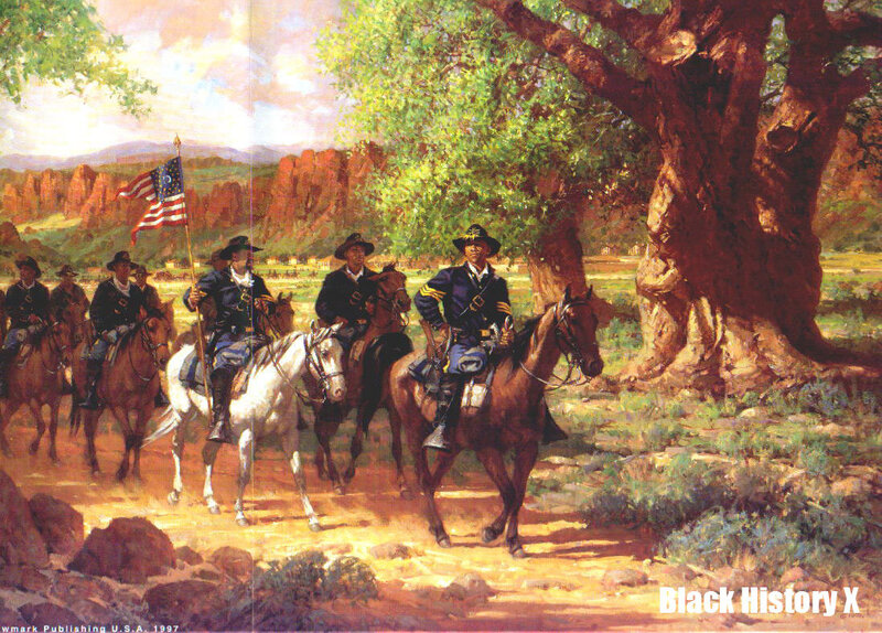 Soldiers on Horseback — Brown
