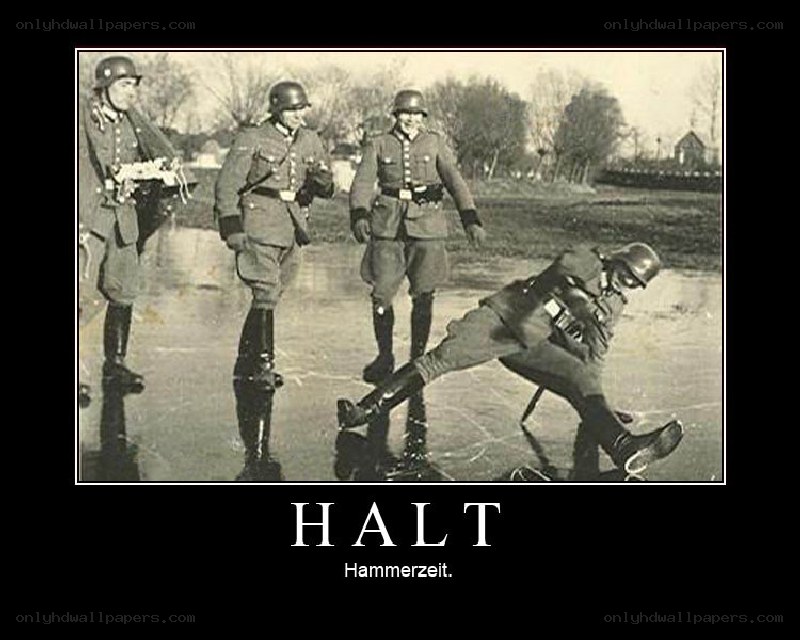 Soldiers on ice