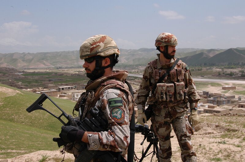 Soldiers on patrol in Afghanistan