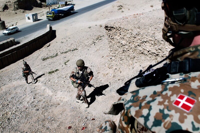 Soldiers on patrol in Afghanistan