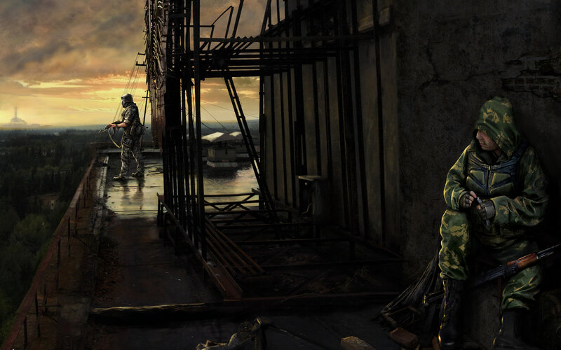 Soldiers on Rooftop