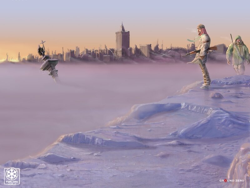 Soldiers on Snowy Cliff