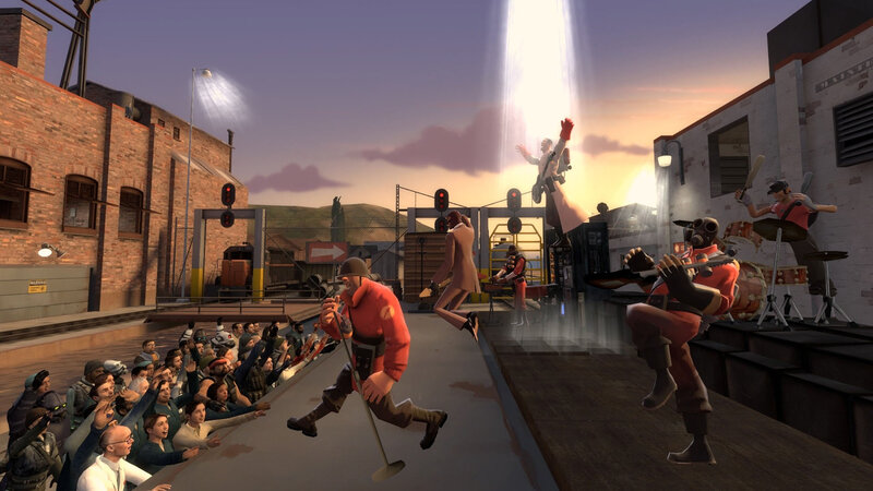Soldiers on Stage — Red, Dramatic