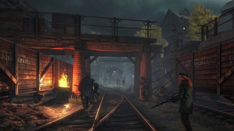 Soldiers on Train Tracks — Brown
