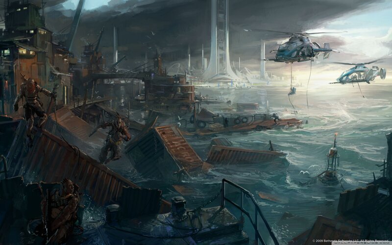 Soldiers on Wrecked Ships