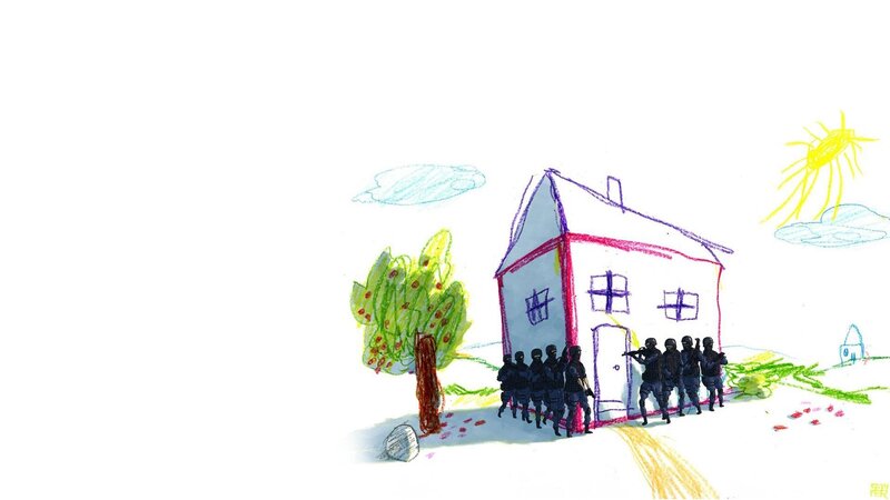 Soldiers Outside House