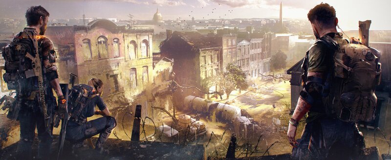 Soldiers Overlooking City