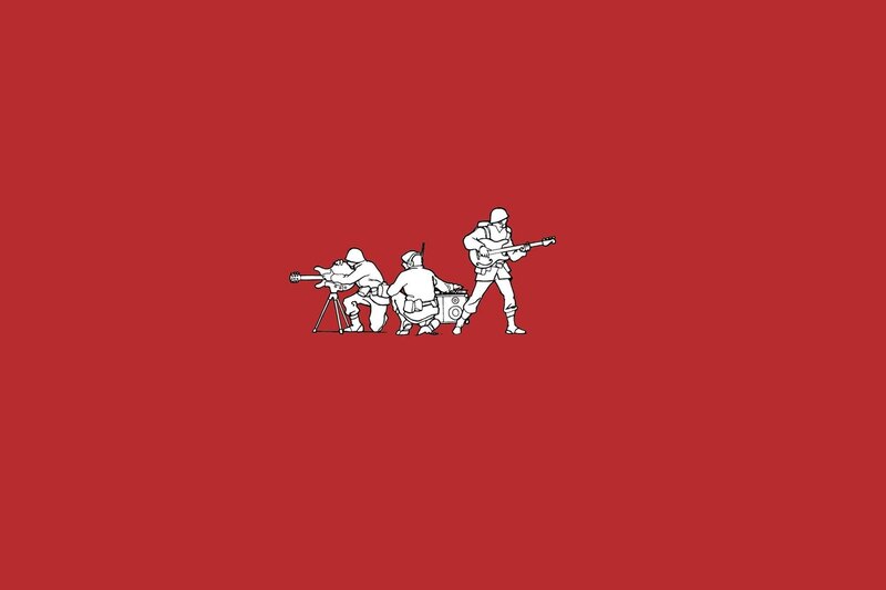 Soldiers Playing Instruments