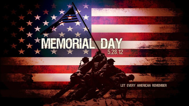 Soldiers Raising Flag — Red, Solemn