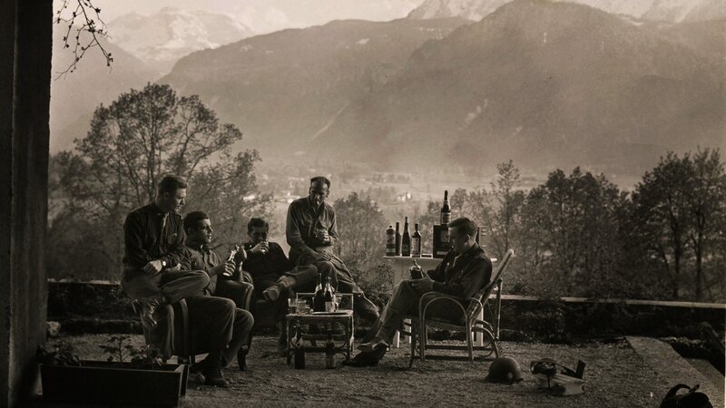 Soldiers Relaxing Outdoors