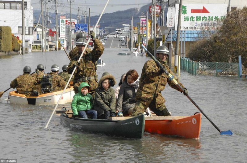 Soldiers Rescuing Civilians