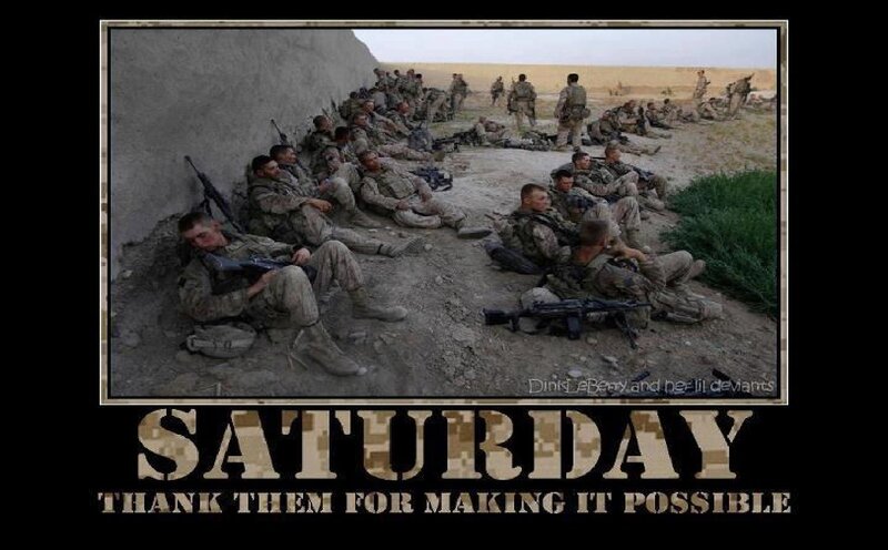 Soldiers Resting in Desert