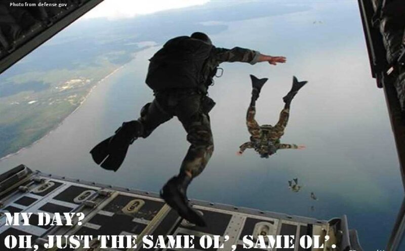 Soldiers Skydiving