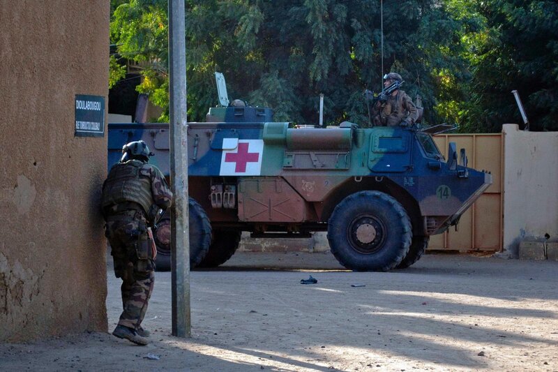 Soldiers with Armored Vehicle — Green, Tense, Afternoon, Photograph