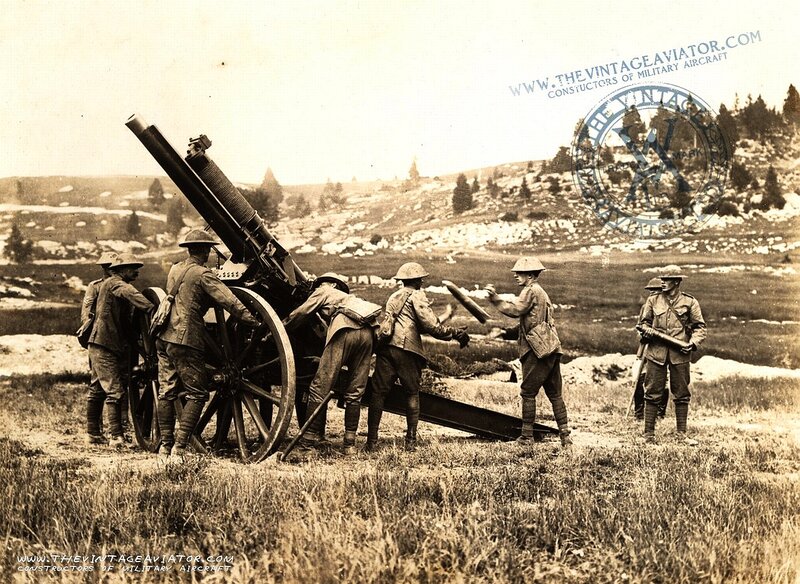 Soldiers with Artillery — Sepia