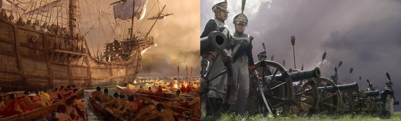 Soldiers with Cannons