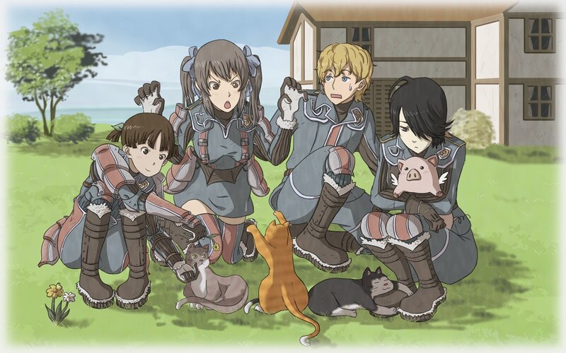 Soldiers with Cats