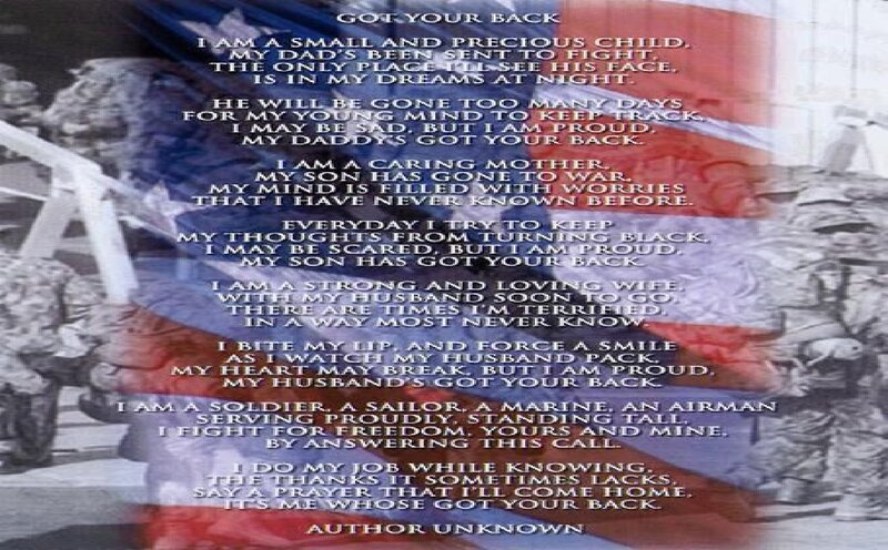 Soldiers with Flag — Red, Solemn