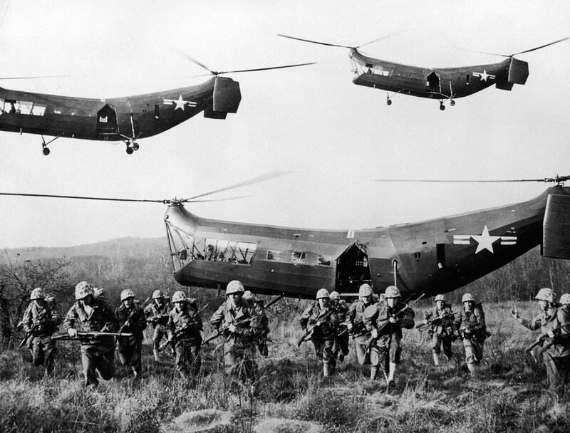 Soldiers with Helicopters