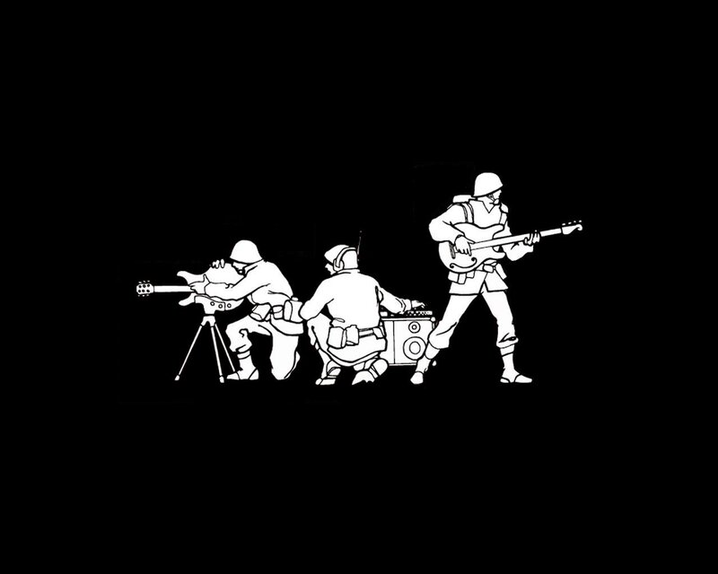 Soldiers with Musical Instruments — Black