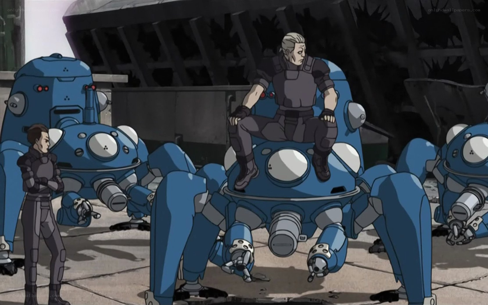 Soldiers with robotic units