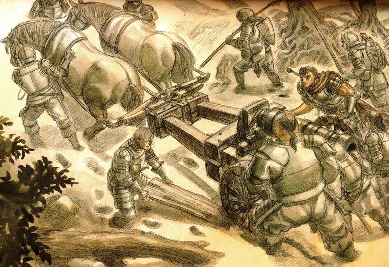 Soldiers with Siege Weapon
