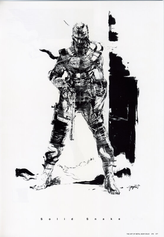 Solid Snake concept art