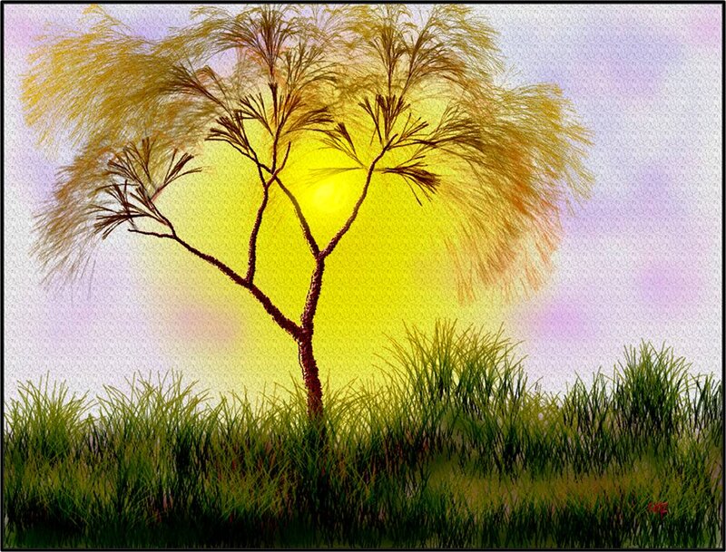 Solitary Tree in Grass