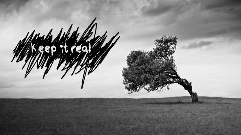 Solitary Tree on Hill — Black, Dramatic, Photograph, Grass Field