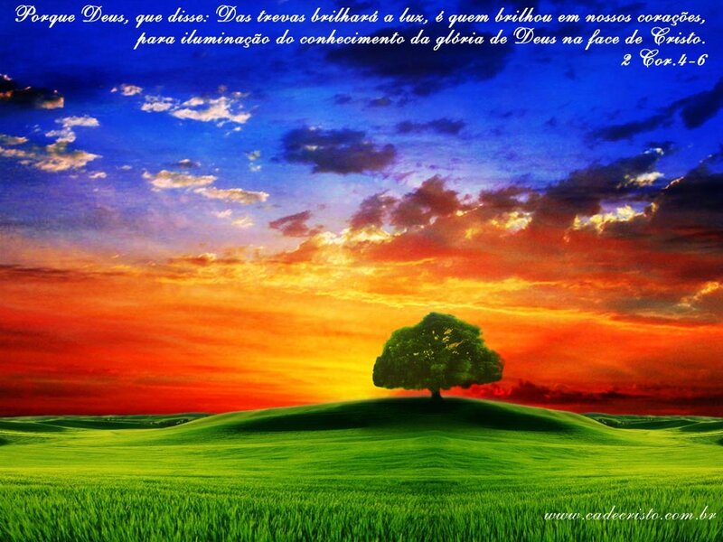 Solitary Tree on Hill — Green, Dramatic, Sunset, Digital Art, Sky, Clouds