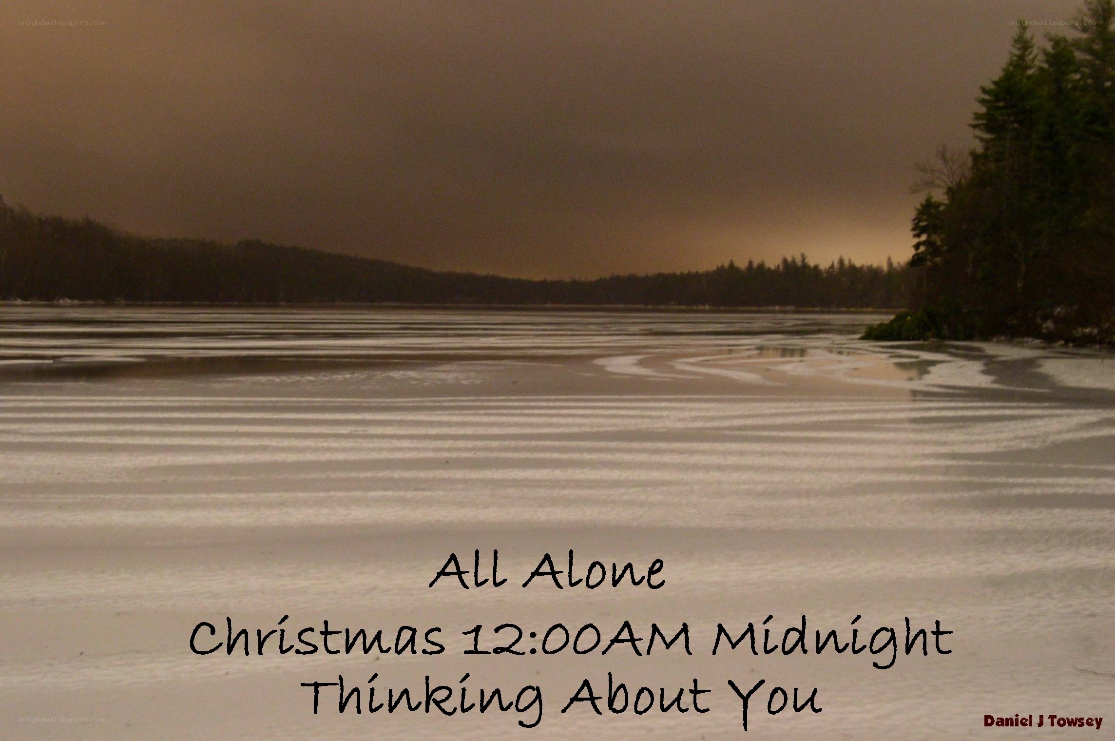 Solitude on a frozen lake