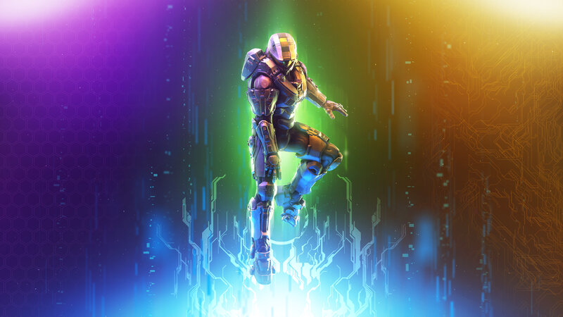 Solo Armored Figure — Purple