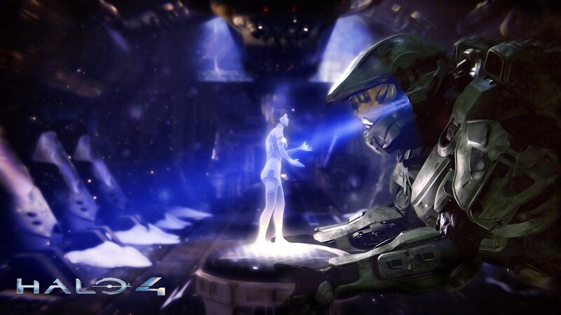 Solo Figure in Hologram — Blue
