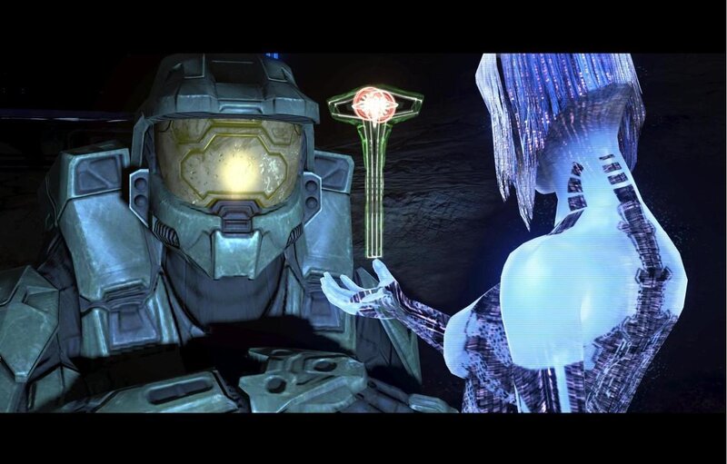 Solo Figure with Glowing Helmet — Blue