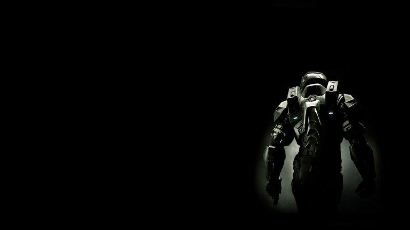 Solo Soldier in Armor — Black, Dramatic