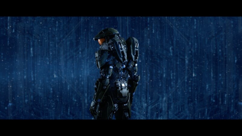 Solo Soldier in Armor — Blue, Dramatic, Night