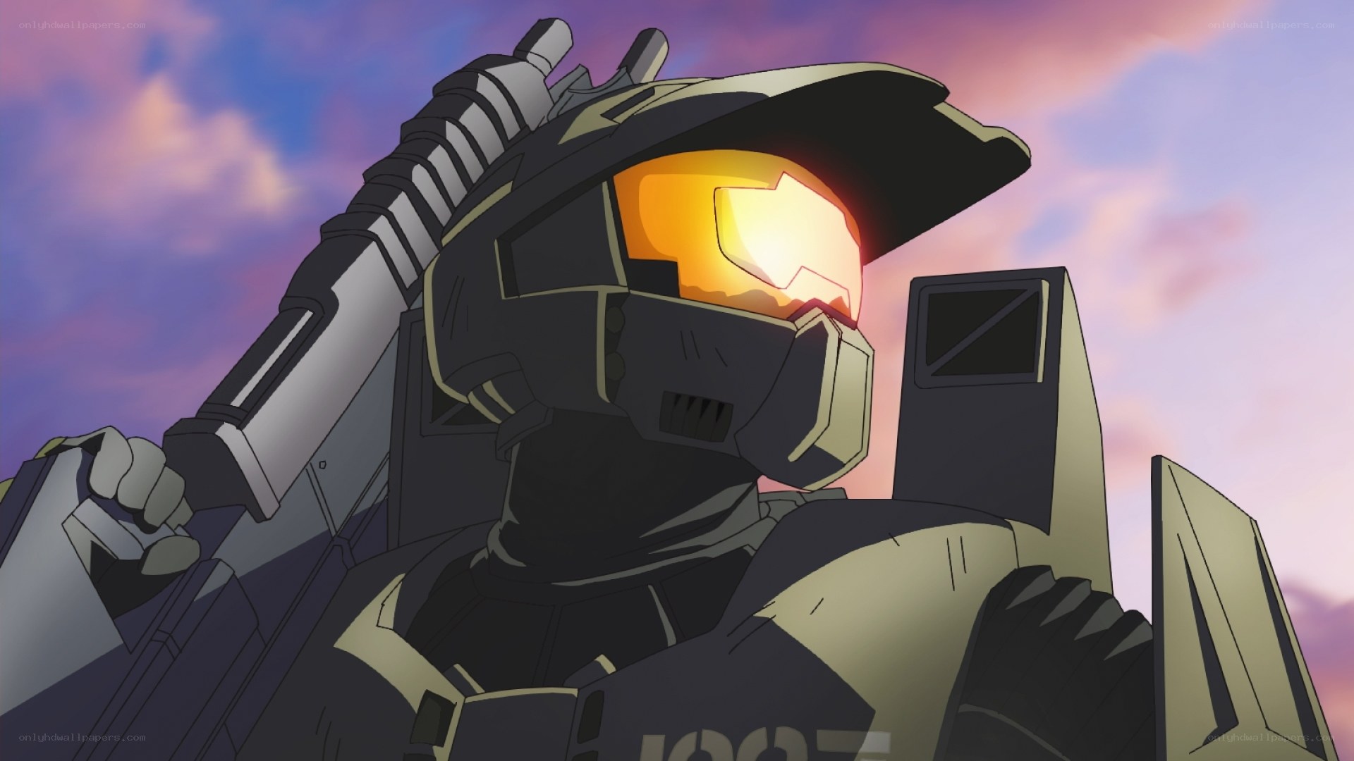solo soldier in armor