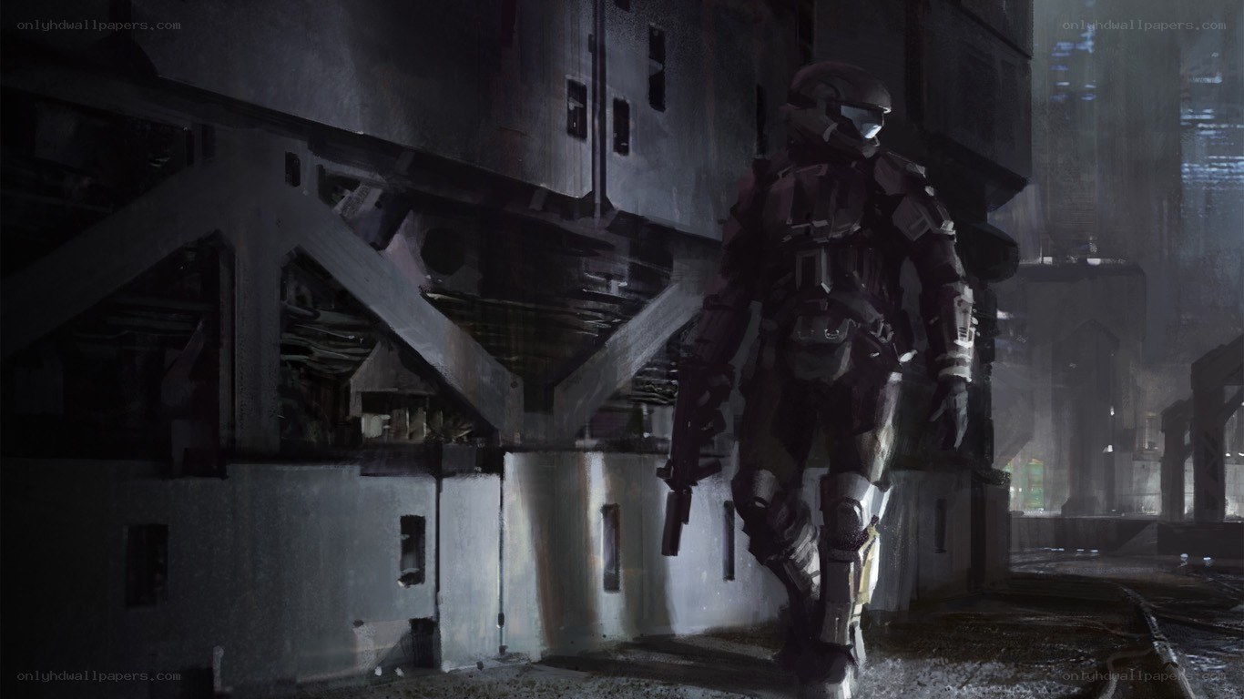 solo soldier in dark city