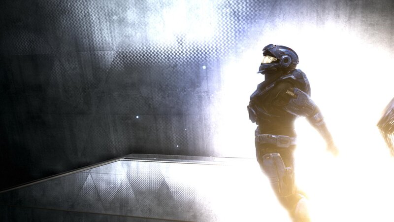 solo soldier in futuristic armor