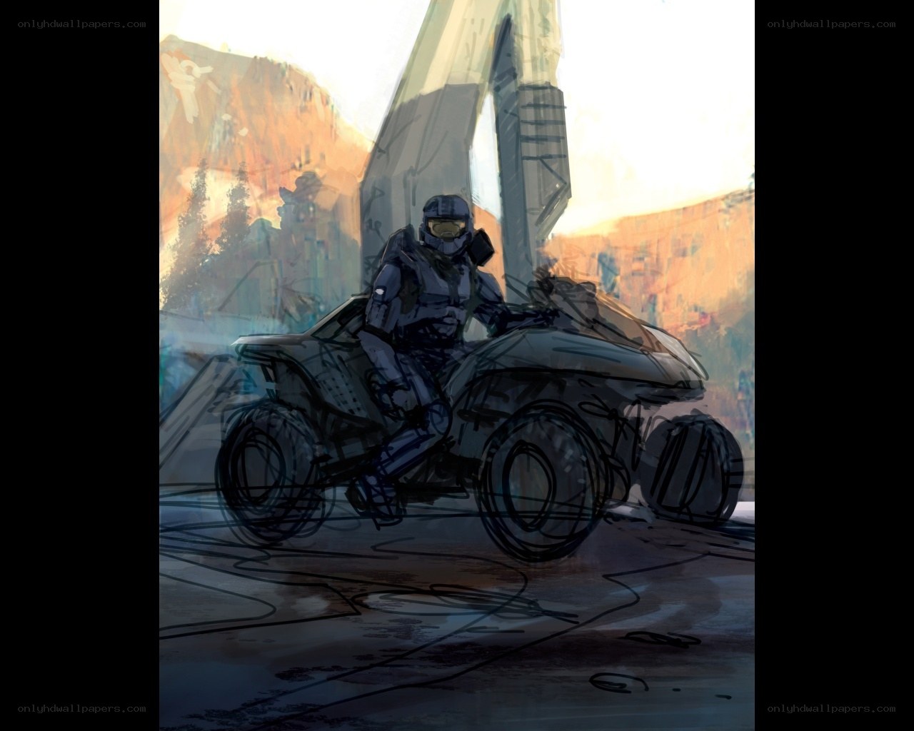 solo soldier on a vehicle