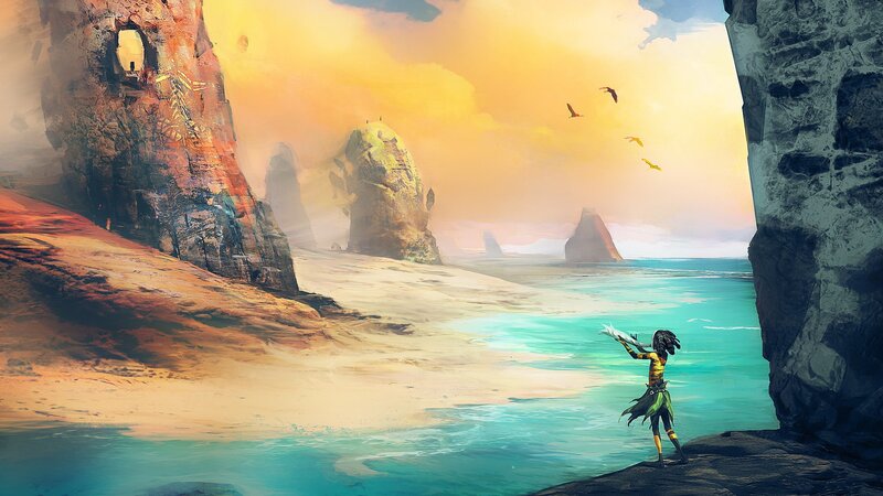 solo traveler on a coastal cliff