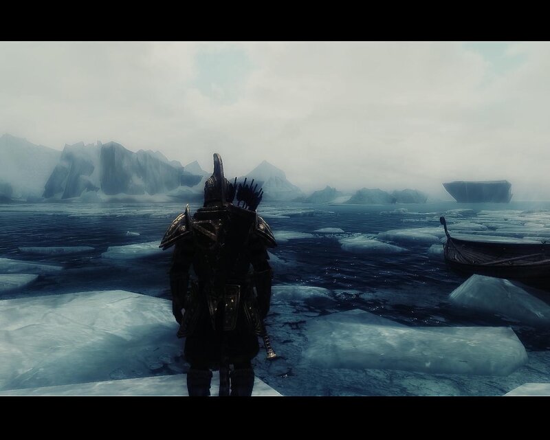 solo traveler on icy sea