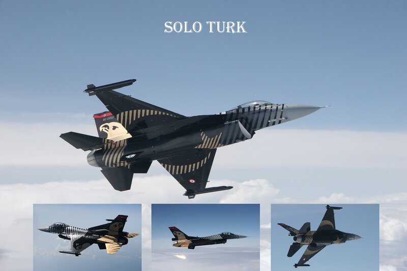 Solo Turk jet in flight