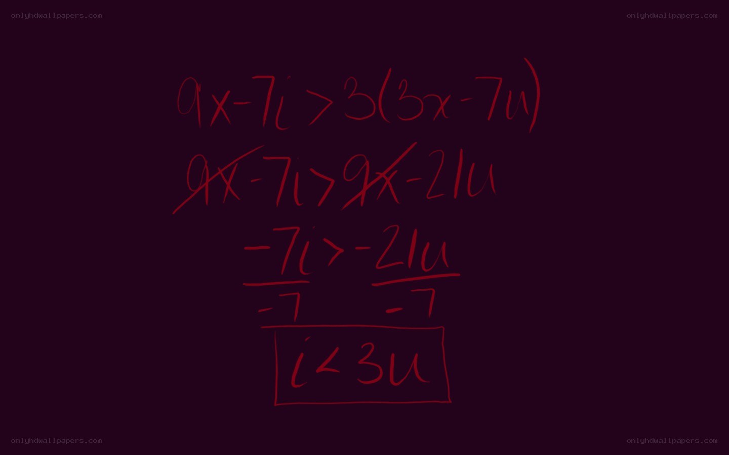 solving an inequality