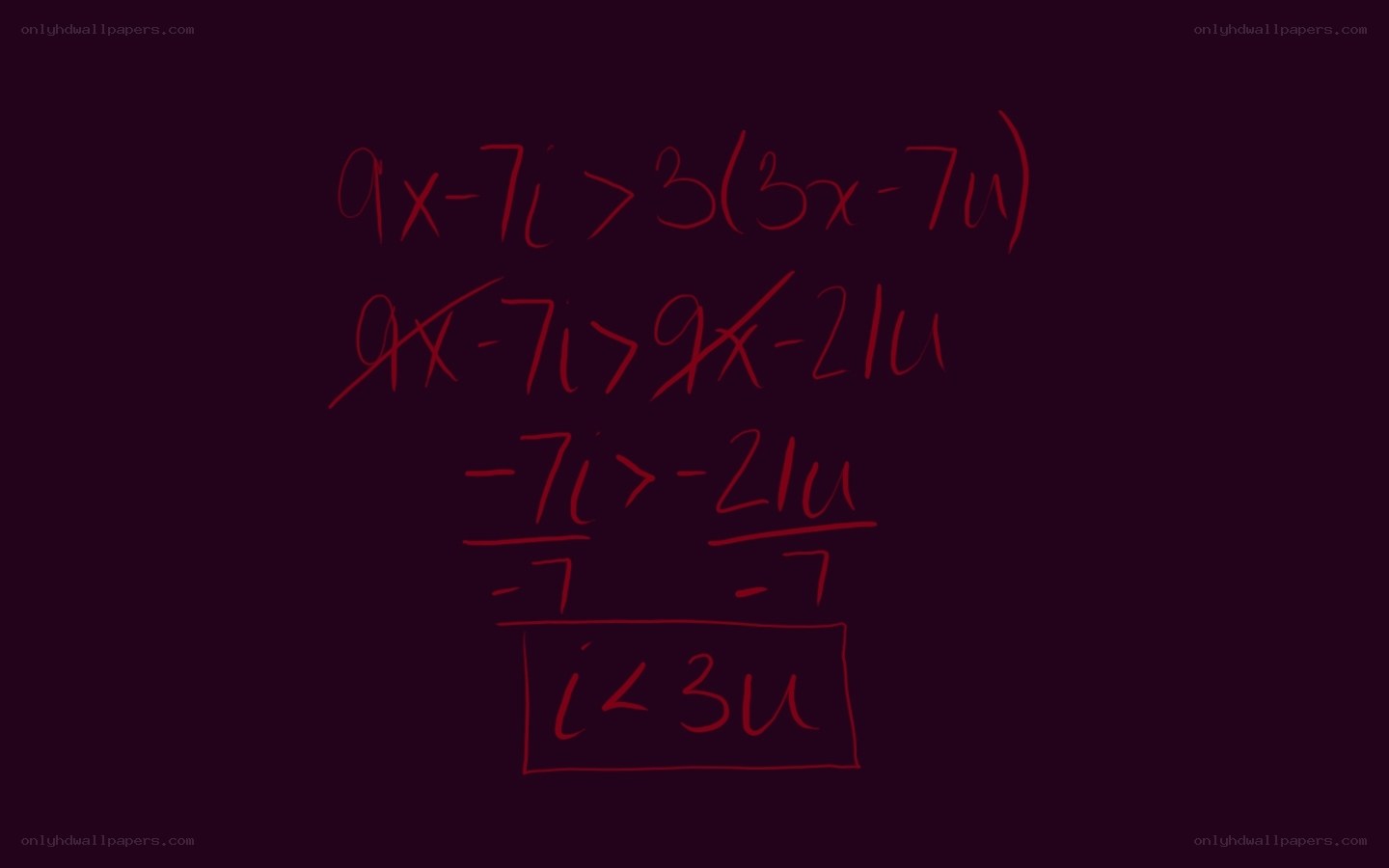 solving an inequality