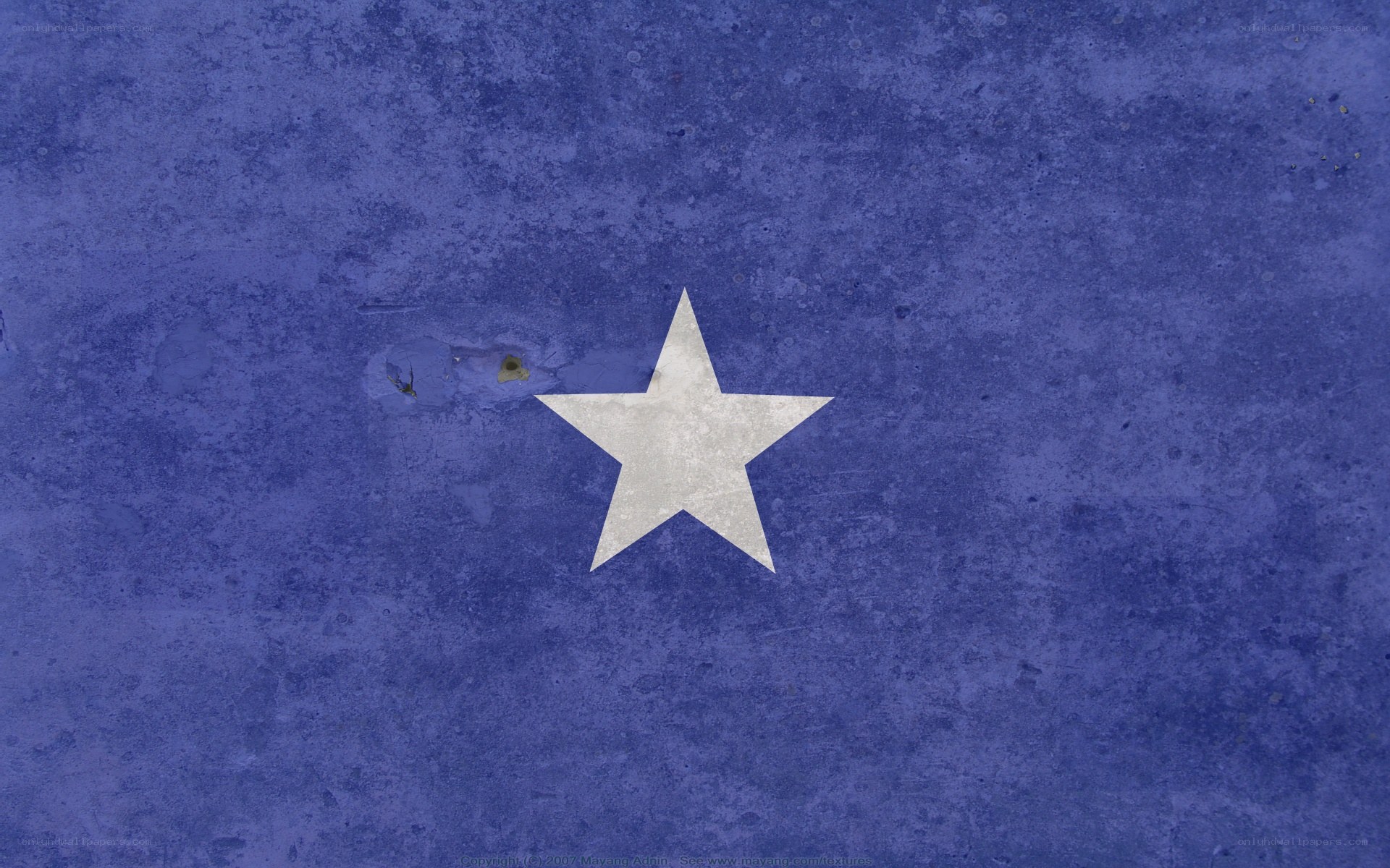 Somali flag with star