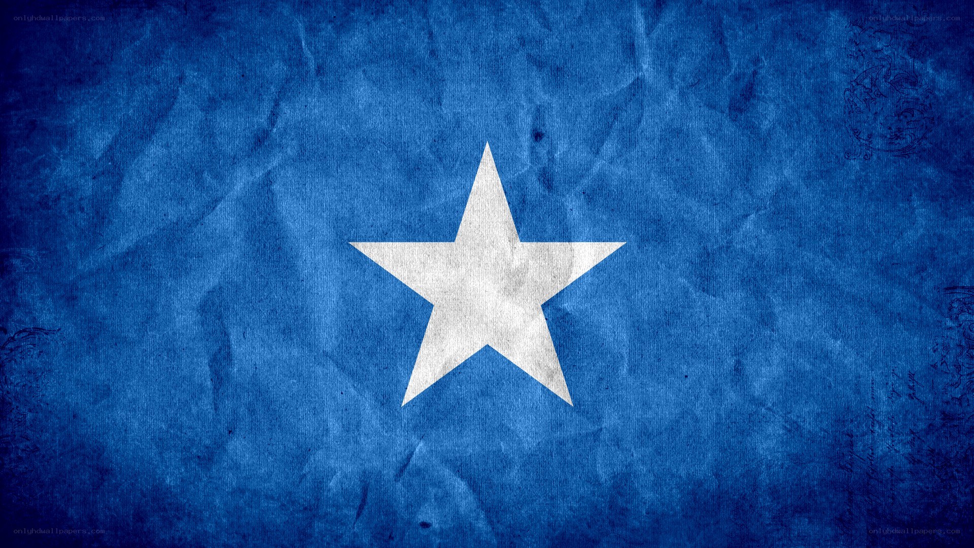 Somali flag with star