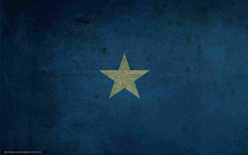 Somali flag with star